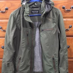 Marmot Green Windbreaker Jacket